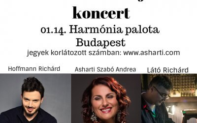 Szerelmetes Újévi koncert – január 14. 19.00 (Budapest – Harmónia Palota)